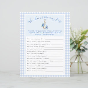 Peter Rabbit Blue Watercolor Baby Showspiel