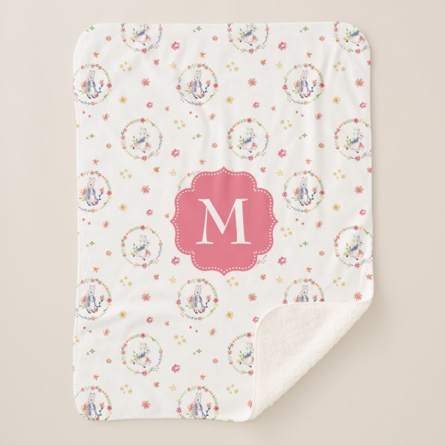 Peter Rabbit | Blumenmuster Sherpadecke (Vorderseite)