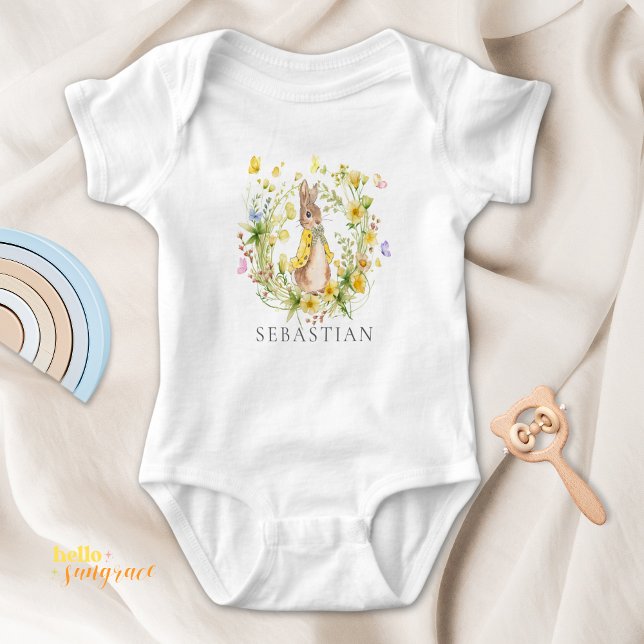 Peter Rabbit Cadeau de Naissance Body pour Bébé (Créateur téléchargé)