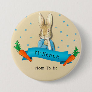 Peter Rabbit Carrots und Stars Mama zu sein Button