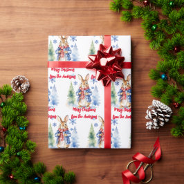 Peter Rabbit Christmas personalisiert Geschenkpapier