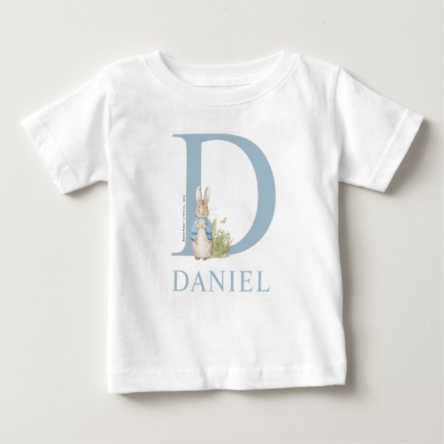 Peter Rabbit| D für Baby T-shirt (Vorderseite)