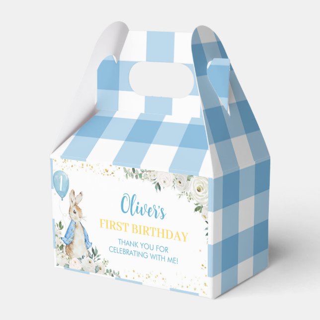 Peter Rabbit Favor Box Geburtstag Party Geschenkschachtel (Vorderseite)