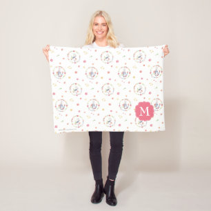 Peter Rabbit Floral Wreath Pattern Fleecedecke