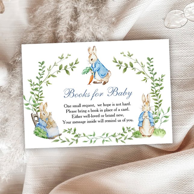 Peter Rabbit Garden Books for Baby RSVP Karte (Von Creator hochgeladen)