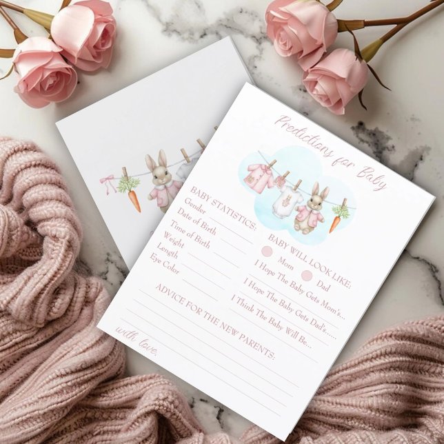 Peter Rabbit Girl Baby Shower Predictions Advice (Von Creator hochgeladen)
