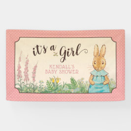 Peter Rabbit Girl Babyshower Banner
