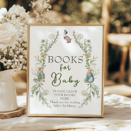 Peter Rabbit Greenery Wildblume Books for Baby Poster