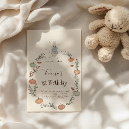 Peter Rabbit Herbst Einladung