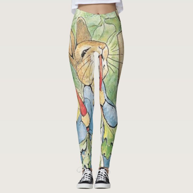 Peter Rabbit im Garten - Beatrix Potter Leggings (Vorderseite)
