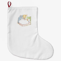 Peter Rabbit in Bed (wird von seiner Mutter Gefütt