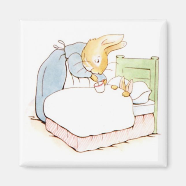 Peter Rabbit in Bed (wird von seiner Mutter Gefütt Magnet (Vorne)