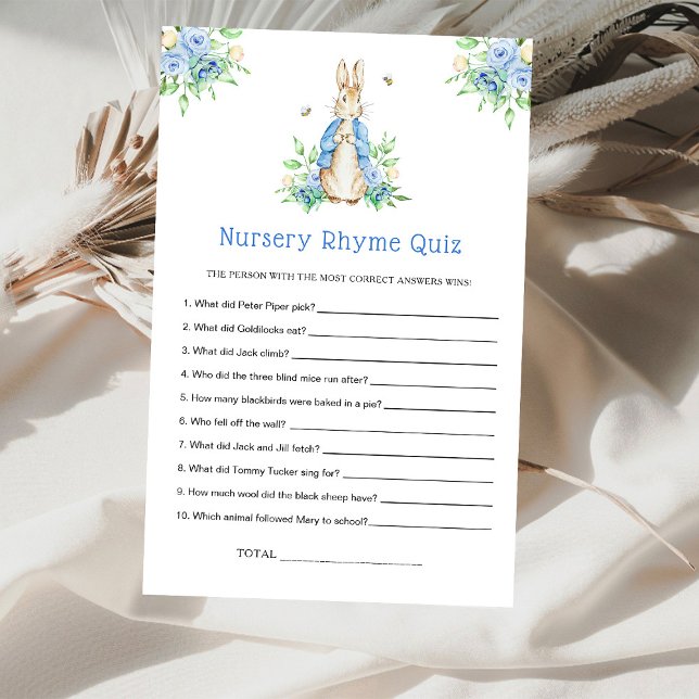 Peter Rabbit Kinderzimmer Rhyme Quiz Game (Von Creator hochgeladen)