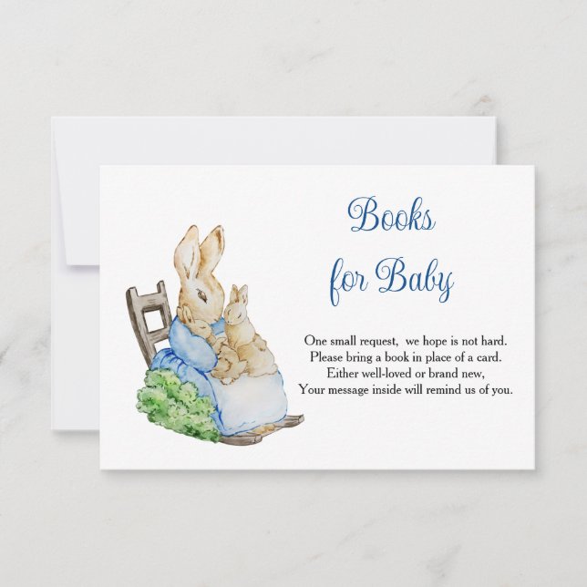 Peter Rabbit Livres Maman Pour Baby RSVP Card (Devant)