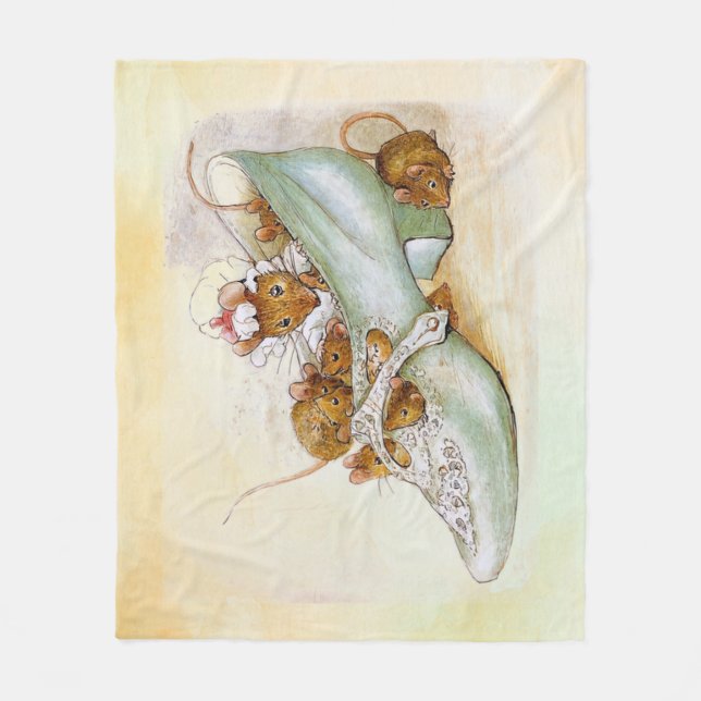 Peter Rabbit (Mäuse 1) Fleecedecke (Vorderseite)