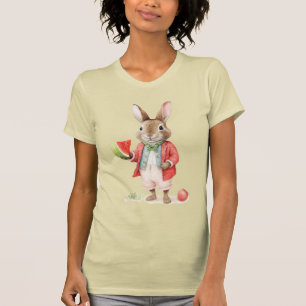 Peter Rabbit mit reifer, saftiger Wassermelone T-Shirt