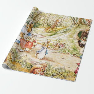 Peter Rabbit Nachbarschaft von Beatrix Potter Geschenkpapier