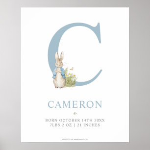Peter Rabbit   Personalisierter Buchstabe C Poster