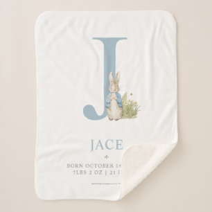 Peter Rabbit   Personalisierter Buchstabe J Sherpadecke