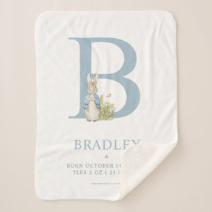 Peter Rabbit Personalized Letter B Sherpadecke