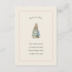 Peter Rabbit Pink Ivory Vintag Baby Book Begleitkarte