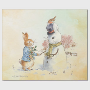 Peter Rabbit (Snowman) Geschenkpapier