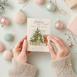 Peter Rabbit Weihnachtsbaum Einladung