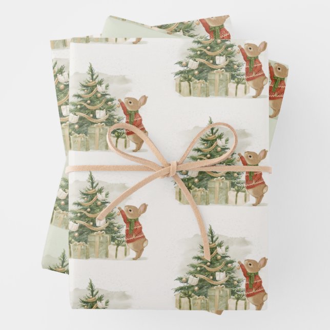 Peter Rabbit Weihnachtsbaum Geschenkpapier Set (Beispiel)