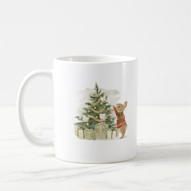 Peter Rabbit Weihnachtsbaum Kaffeetasse (Links)