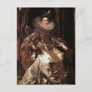 Peter Rubens - Portrait von Maria Serra Pallavicin Postkarte