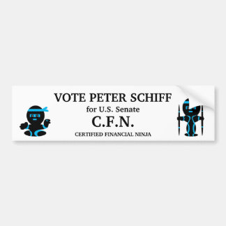 Peter Schiff, Connecticut-Senat Autoaufkleber