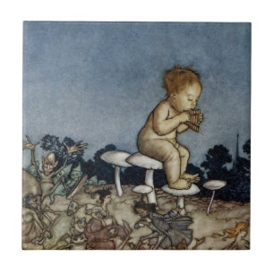 Peter spielte seine Flute Fliese