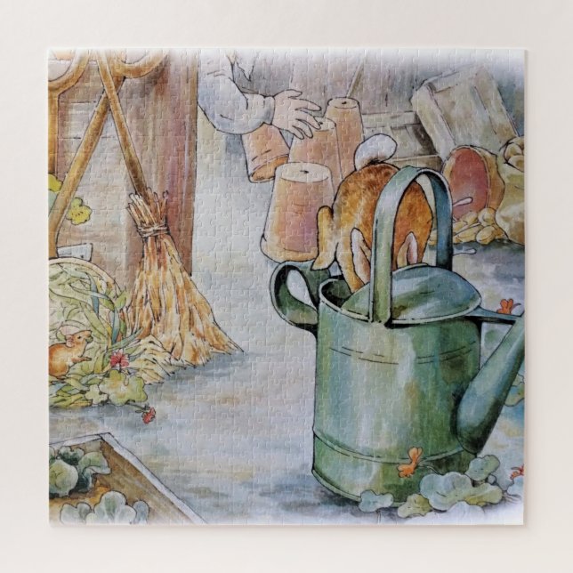 Peter springt in eine Wasserdose (Vertikal)