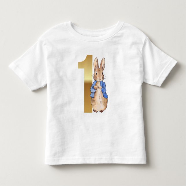Peter the Rabbit 1. Geburtstag Kleinkind T-shirt (Vorderseite)