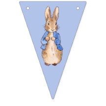 Peter the Rabbit auf blauem Hintergrund