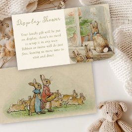 Peter the Rabbit Baby Shower Dusche Begleitkarte