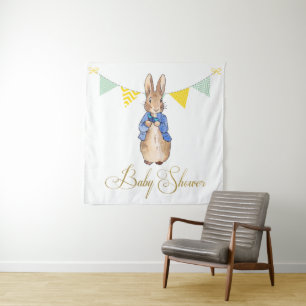 Peter the Rabbit Baby Shower Wandteppich