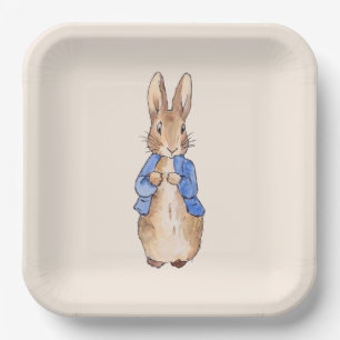 Peter the Rabbit Beige Papierplatte Pappteller