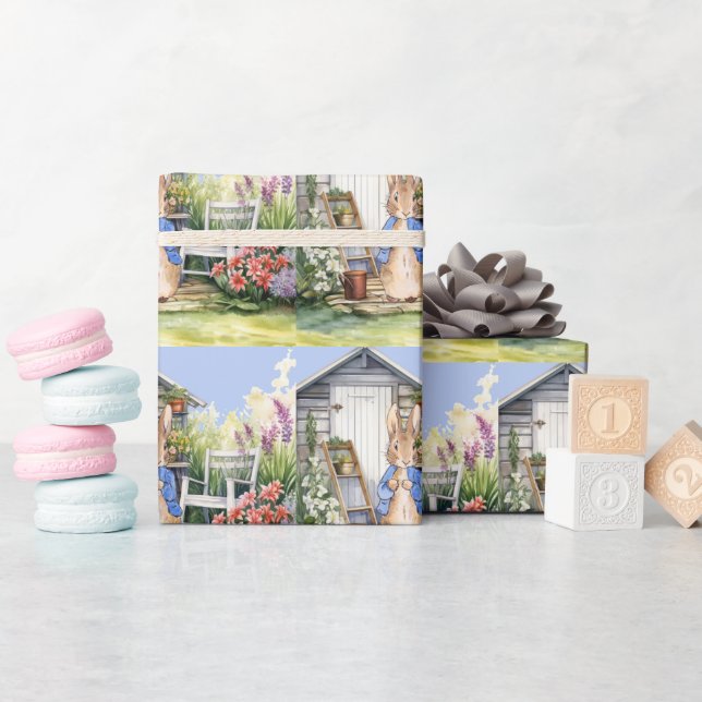 Peter the Rabbit Garden Shed Geschenkpapier (Babyparty)