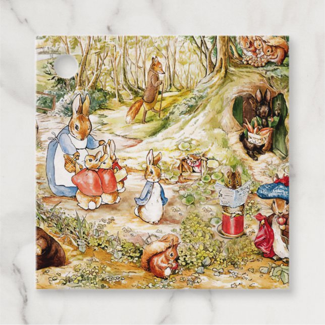 Peter the Rabbit Geschenkanhänger (Vorderseite)