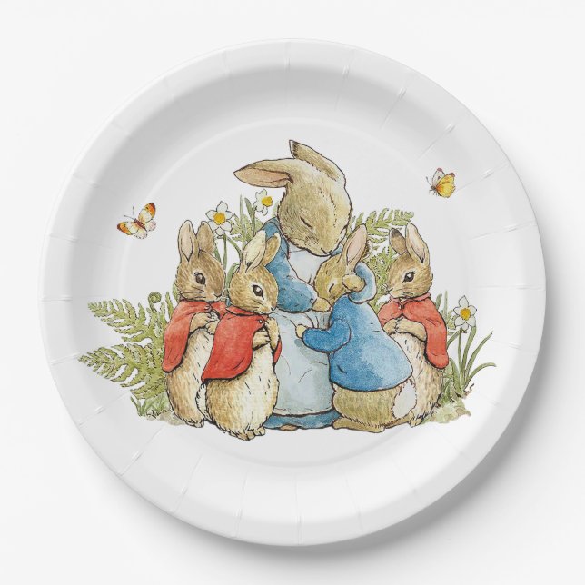 Peter the Rabbit Josephine Bunny Pappteller (Vorderseite)