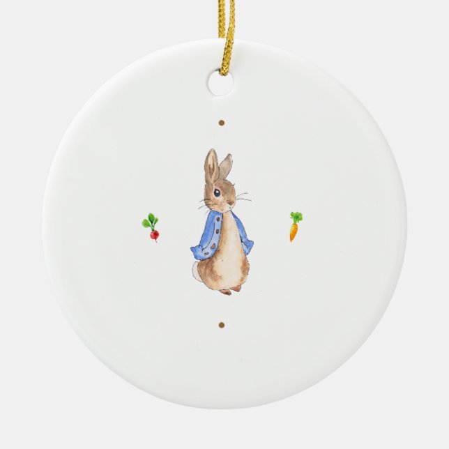 Peter the Rabbit Keramik Ornament (Vorne)