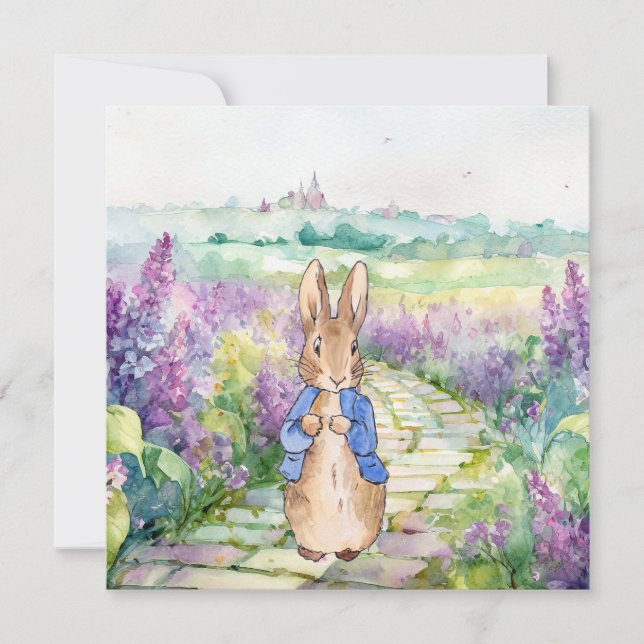 Peter the Rabbit mit Aquarelllilacke (Vorderseite)