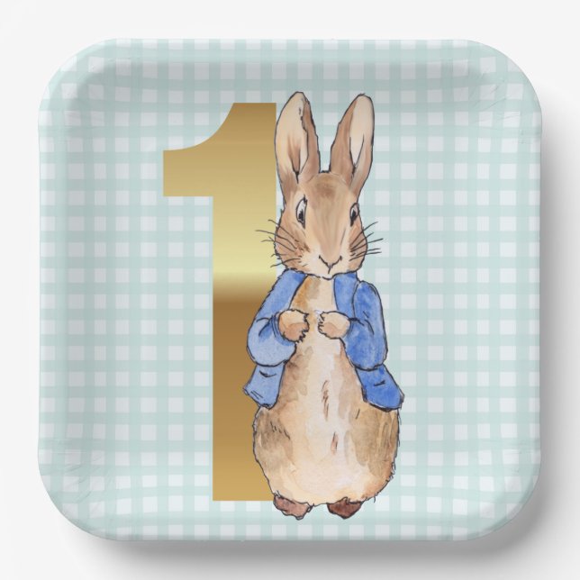 Peter the Rabbit Pappteller (Vorderseite)