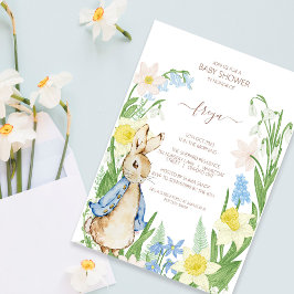 Peter the Rabbit Spring Blooms Easter Baby Shooter Feiertagskarte