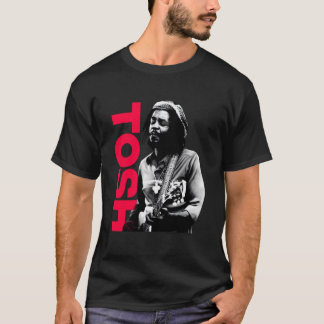 Peter Tosh mit Guitar Adrian Boot Foto T-Shirt