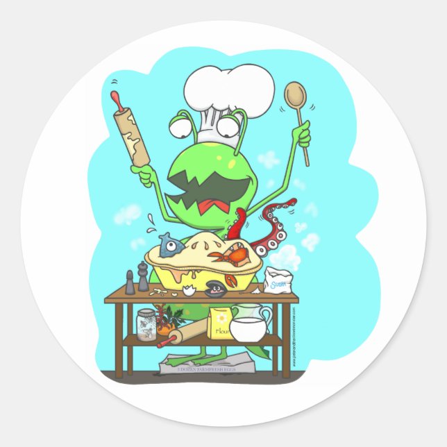 Peter und das Closet Monster, Backen Runder Aufkleber (Vorderseite)