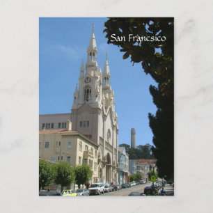 Peter und Paul Kirche und der Coit-Turm Postkarte