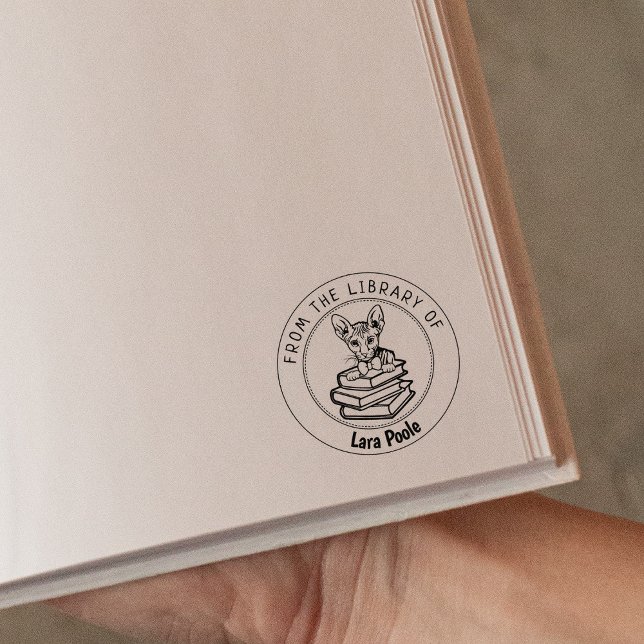 Peterbald Cat, Buch aus der Bibliothek von Gummistempel (Von Creator hochgeladen)