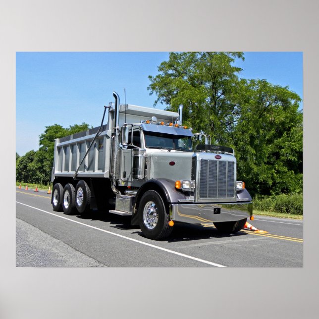 Peterbilt Dump Truck Poster (Vorne)